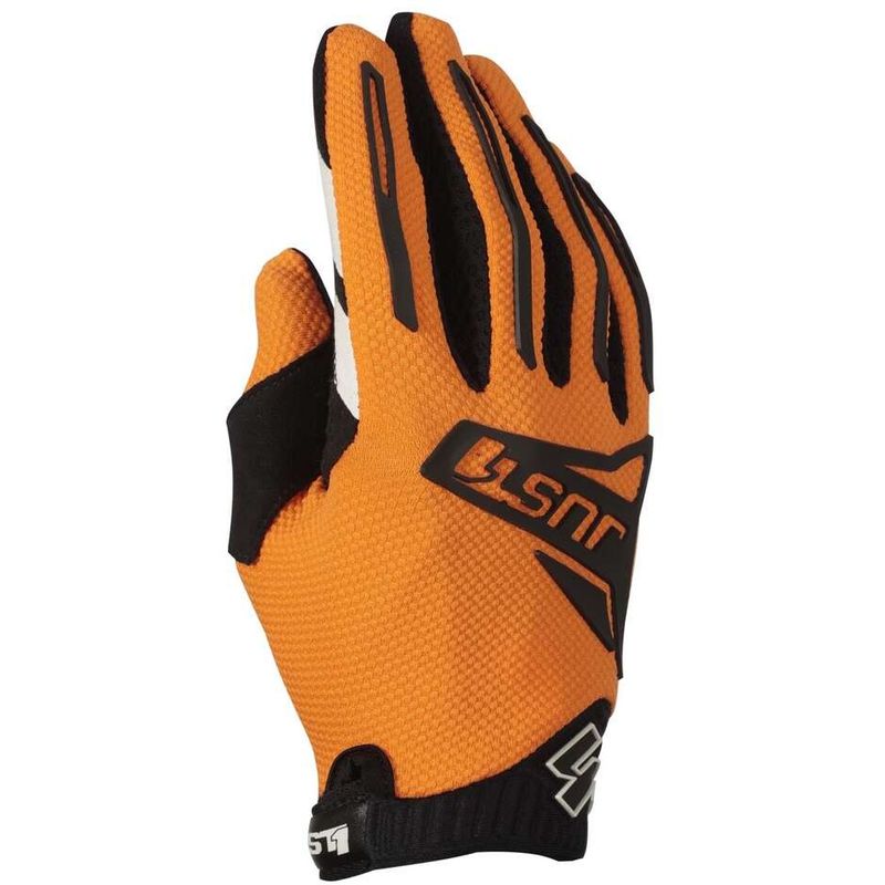 Guanti Moto Cross Enduro J-FORCE 2.0 Arancio Nero taglia M