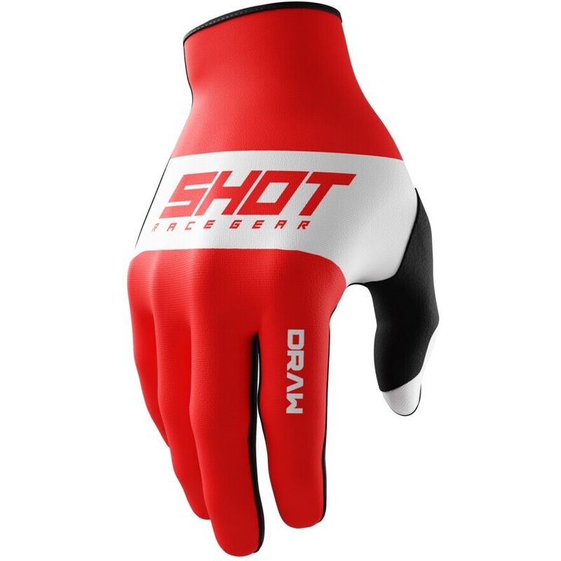 Guanti Moto Cross Enduro DRAW SKY Rosso taglia 11
