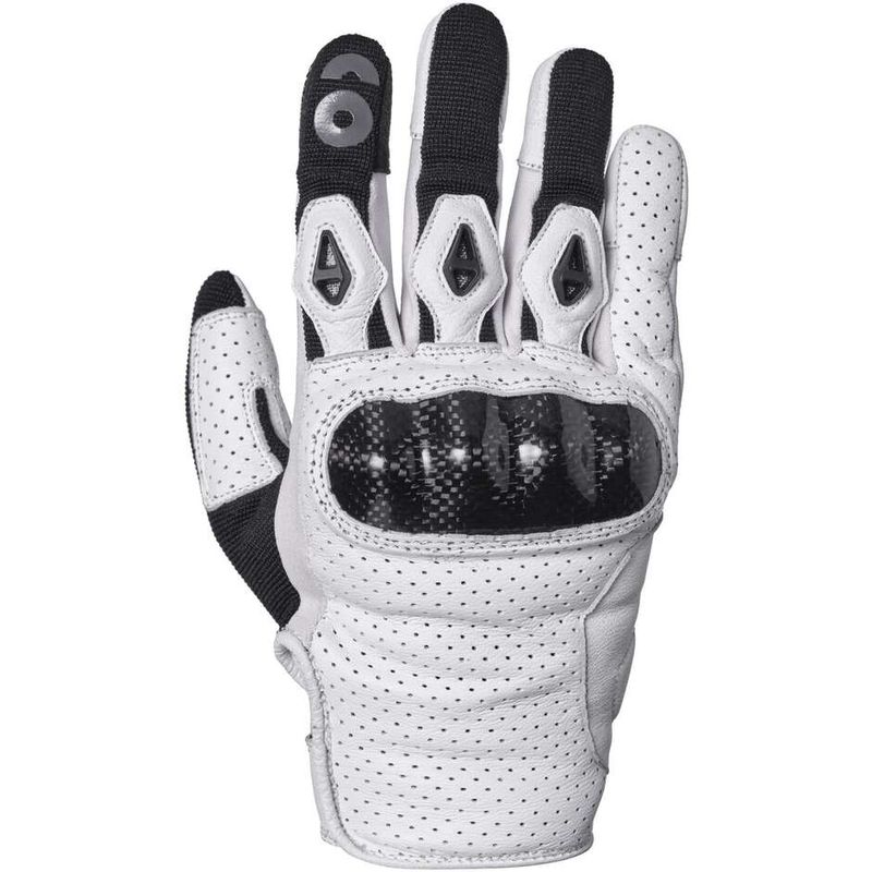 Guanti Moto Solis Bianco Nero taglia S