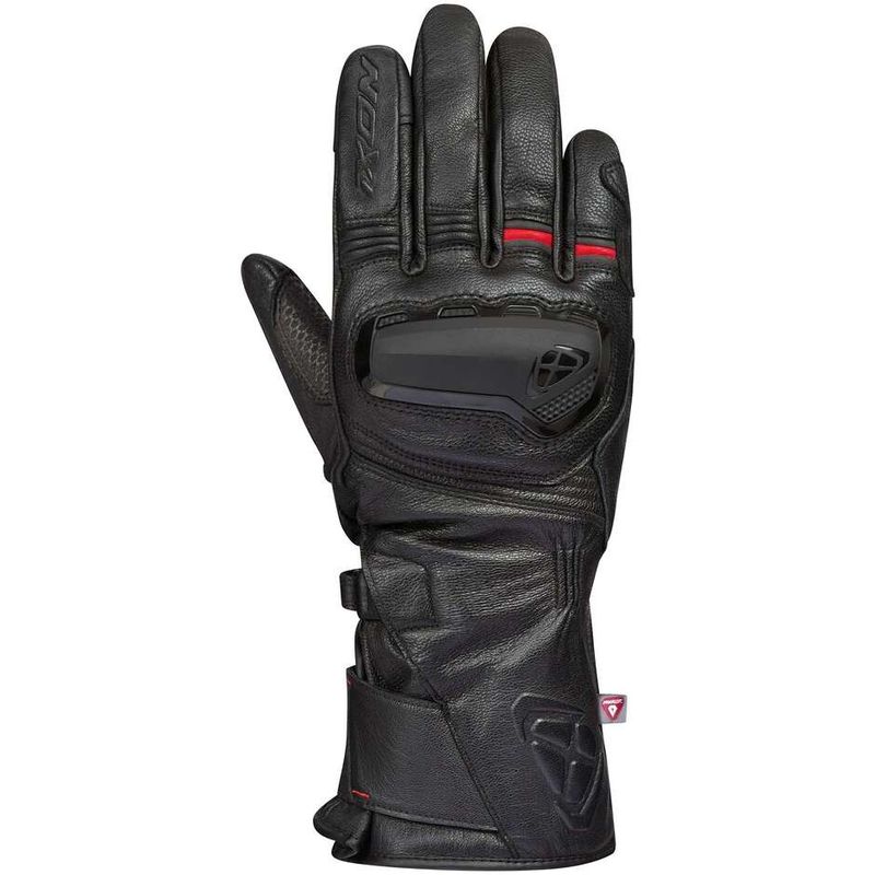 Guanti Moto Invernali PRO MILES Nero Rosso taglia XL