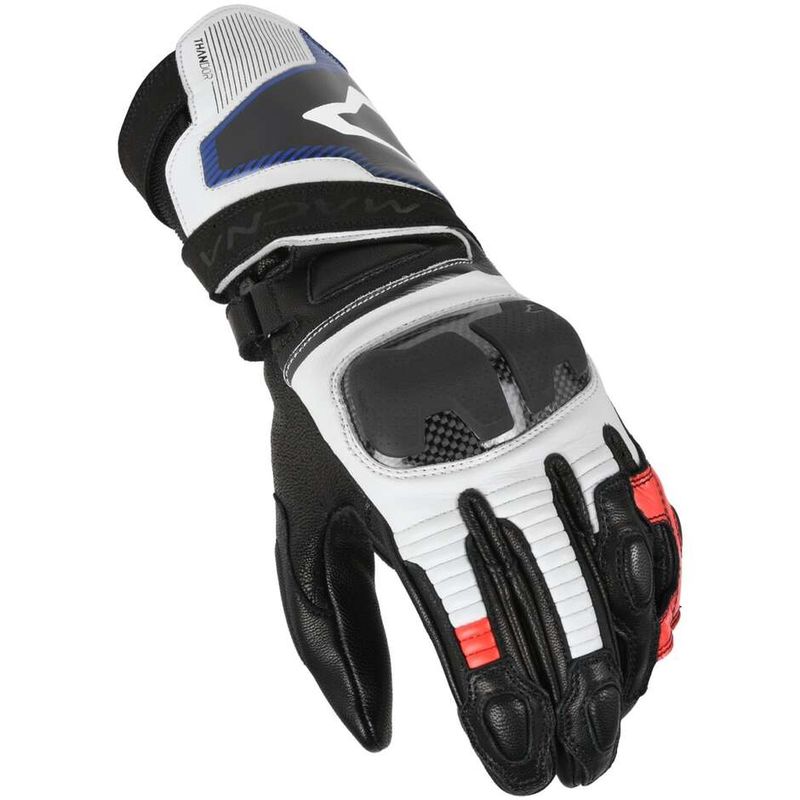 Guanti Moto Thandor Bianco Rosso Blu taglia M