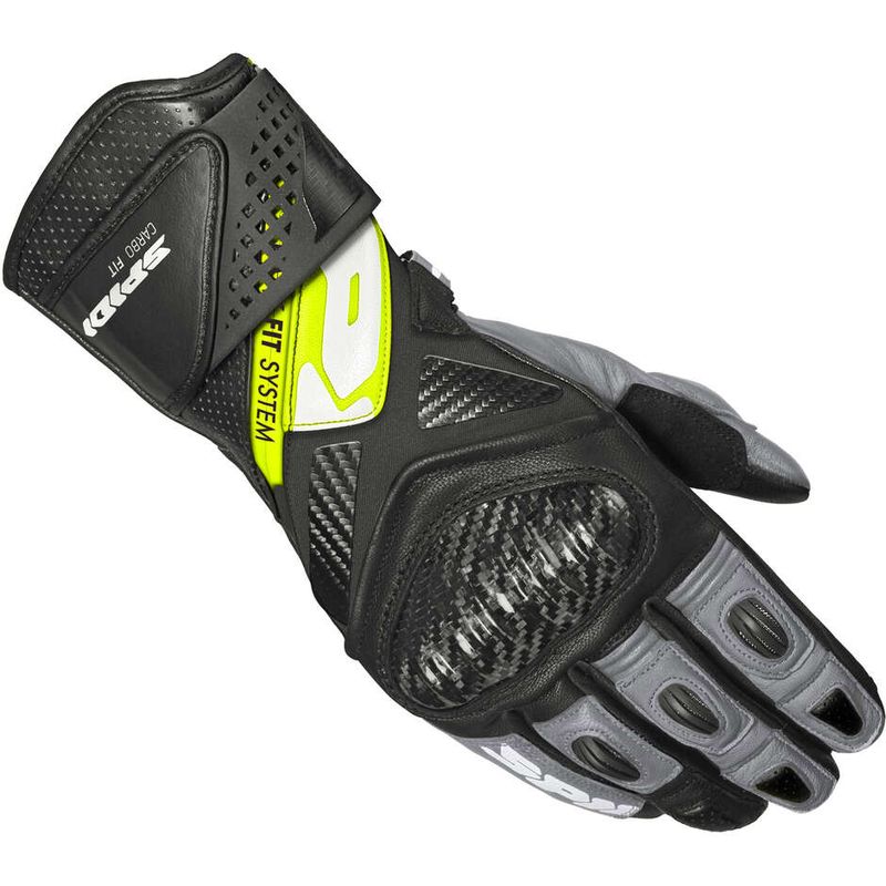 Guanti Moto CARBO FIT Nero Giallo Fluo taglia XL