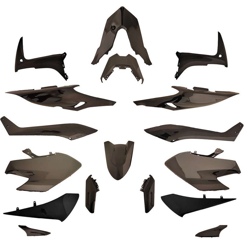Kit Carene Nero Lucido 17Pz Per YAMAHA T-MAX 560 (2020-2 taglia un