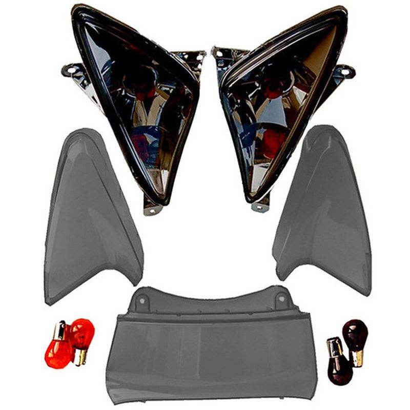 Kit gemme Frecce + Stop Quadretti "Fumè" Per Yamaha TMAX + L taglia un