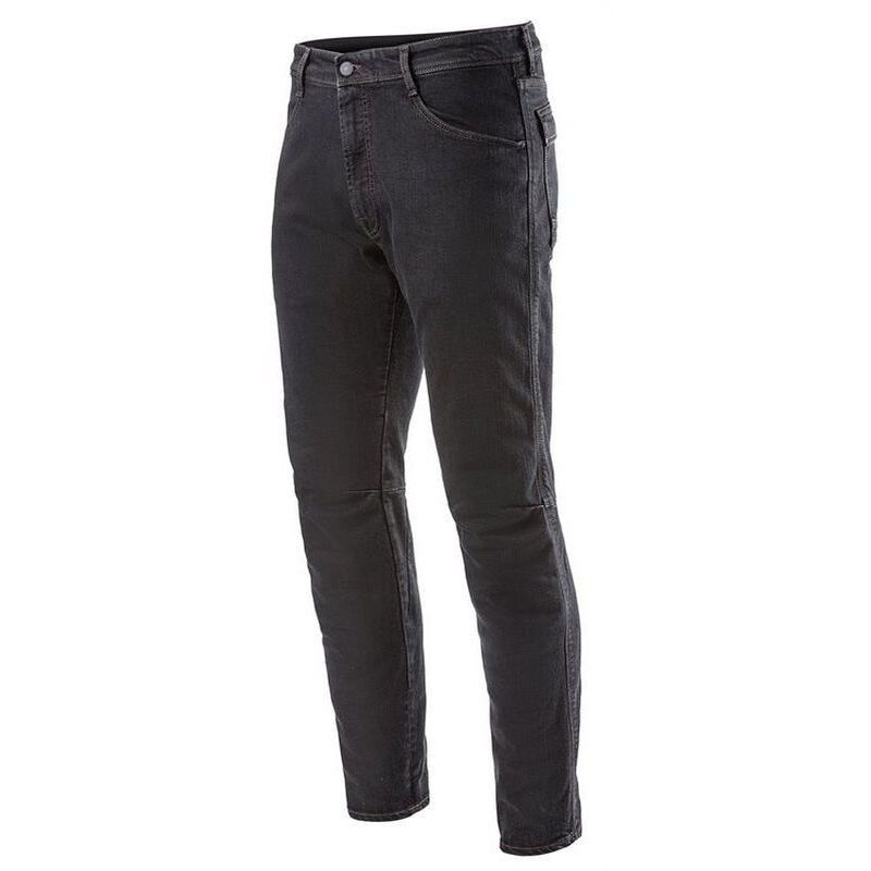Jeans Pantaloni Moto ALU Denim Nero Overdyed taglia 33