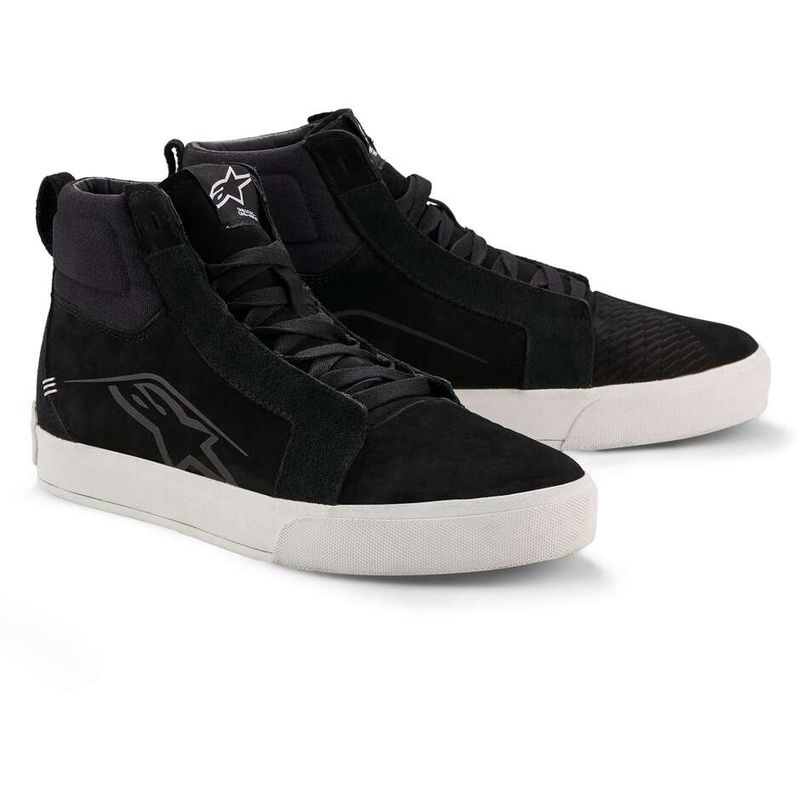 Scarpe Moto RIDE-63 LEATHER Nero Bianco taglia 9