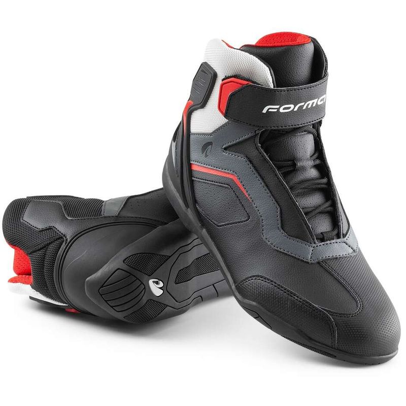 Scarpette Moto Estive STINGER EVO FLOW Nero Bianco Gri taglia 42