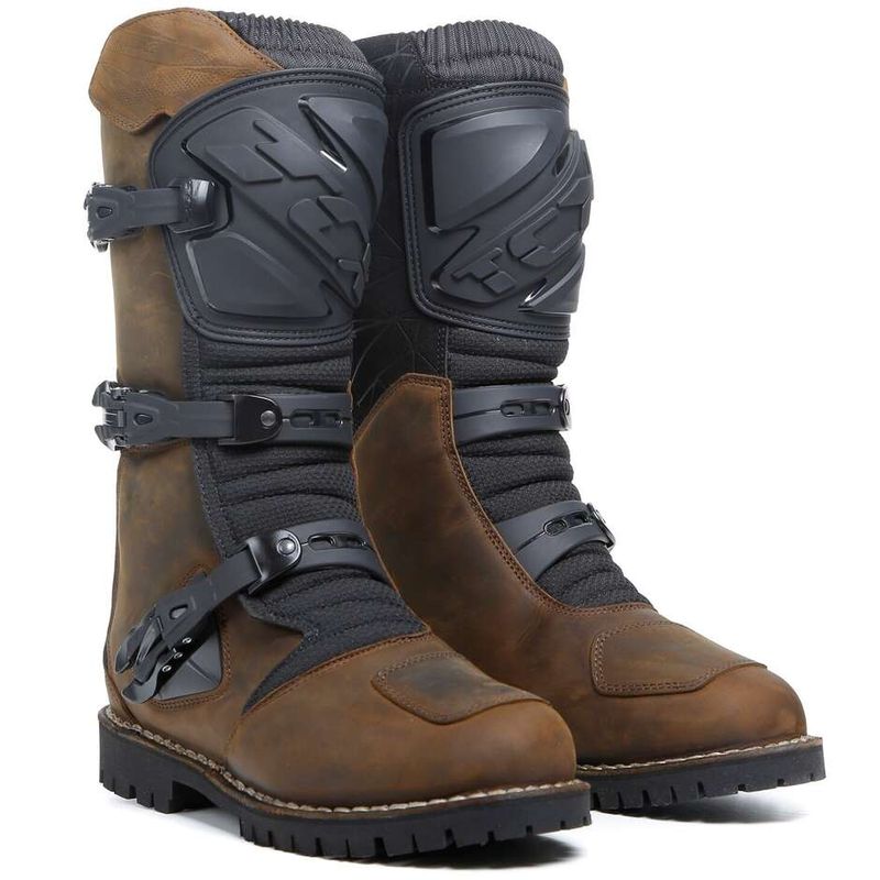 Stivali Moto Touring Adventure DRIFTER WP Marrone Vintag taglia 41