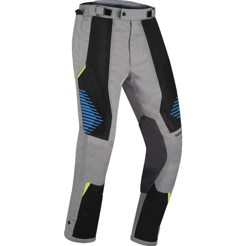 Pantaloni Moto BAKUNDU Grigio Nero Blu taglia S