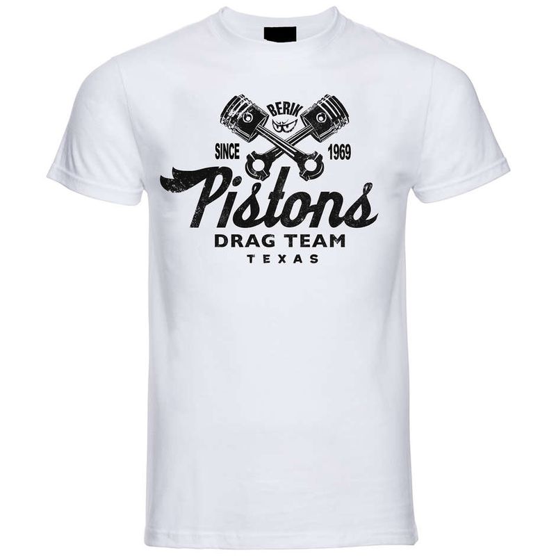T-Shirt 2.0 Bianca Pistons Girocollo Stampa Nera taglia M