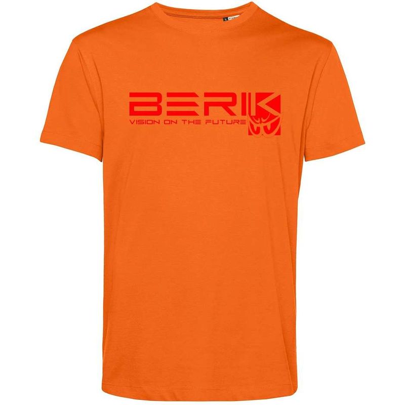 T-Shirt 2.0 Girocollo TEE In Cotone Organico Arancio S taglia L