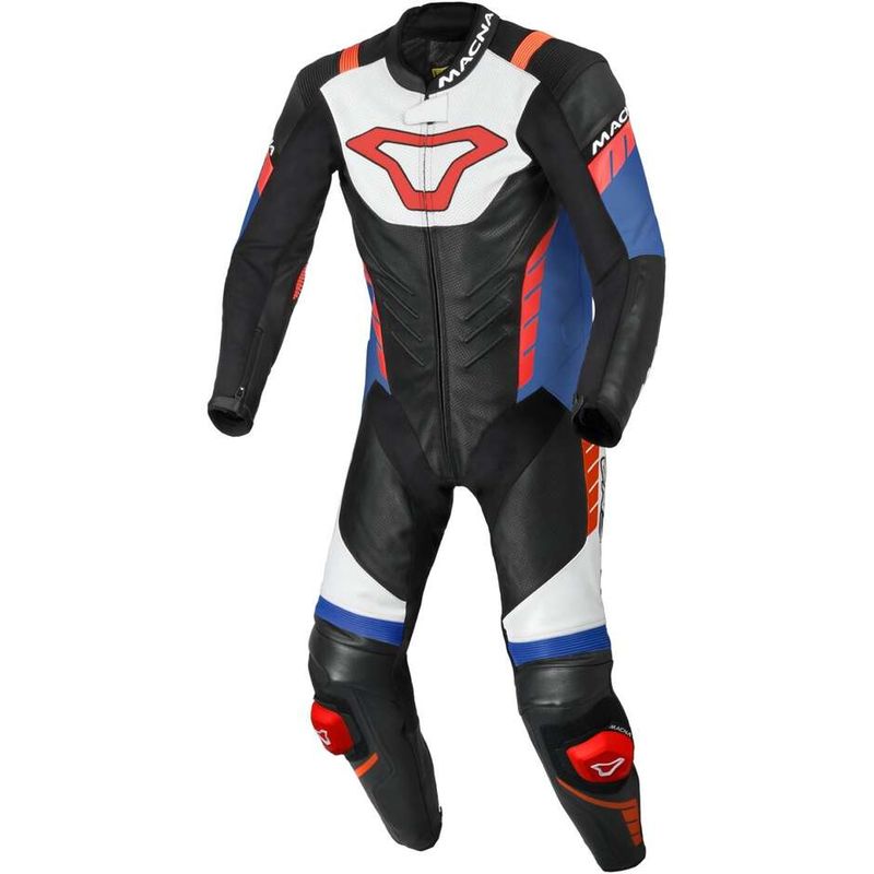 Tuta Moto 1pz Varshall Bianco Rosso Blu taglia 48