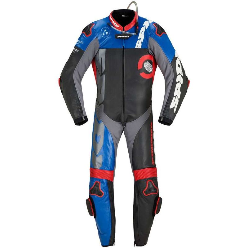 Tuta Moto Interna DP-PROGRESSIVE PRO Nero Rosso Blu taglia 50