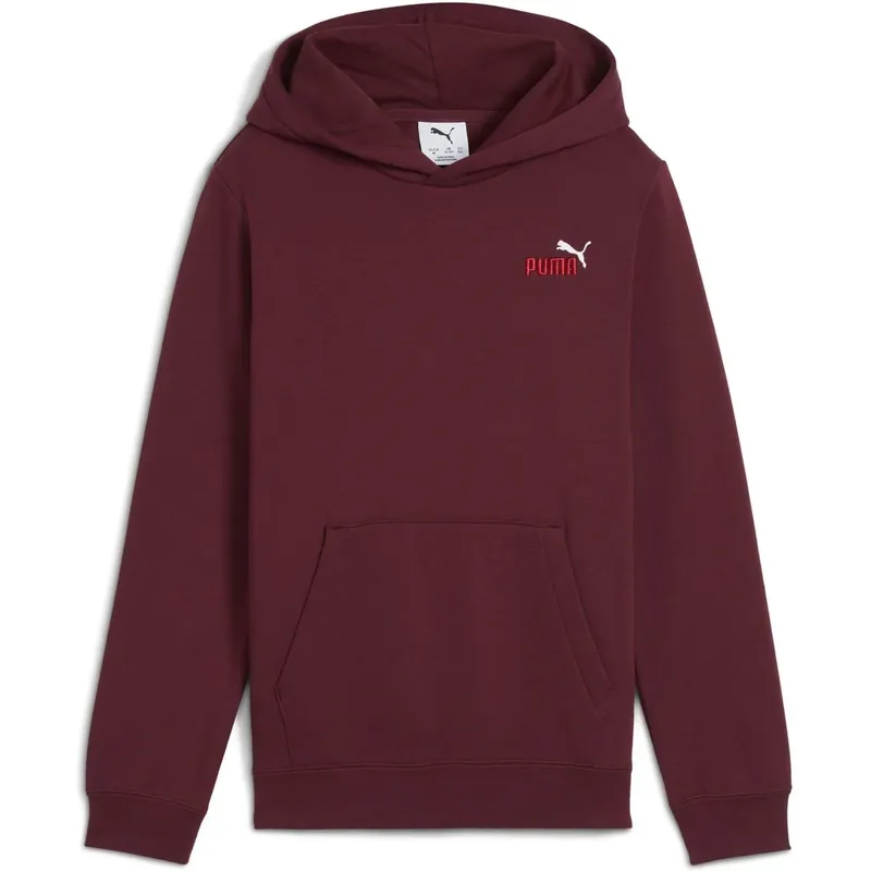 ESS 2 Color Small No. 1 Logo FL Jungen Kapuzensweater, rot 140