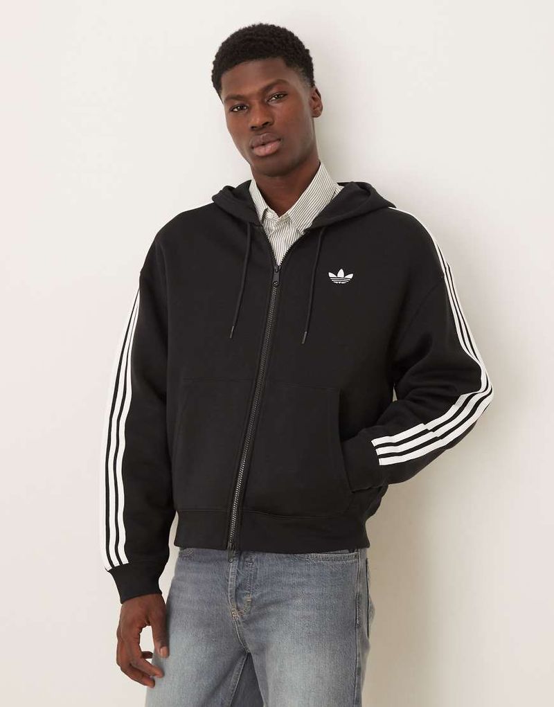 Originals - Spacer - Kapuzenpullover in Schwarz Schwarz XL