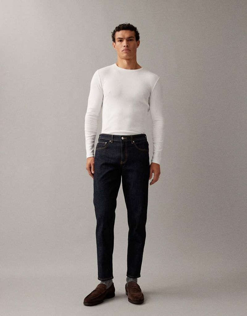 Eng zulaufende Jeans in Indigoblau Blau 58 Short