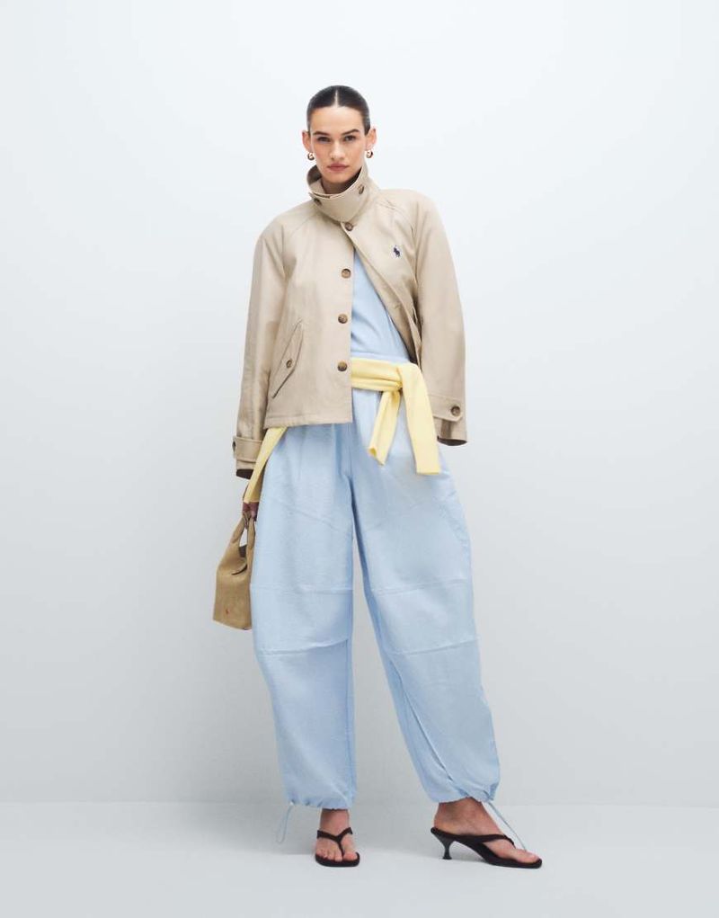 Lavinia - Hose in Blau mit Nadelstreifen Blau S