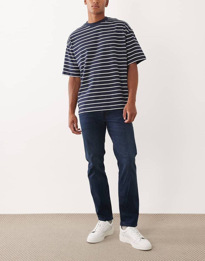 Clark - Jeans in Dunkelblau mit regulärer Passform Blau W29 L32