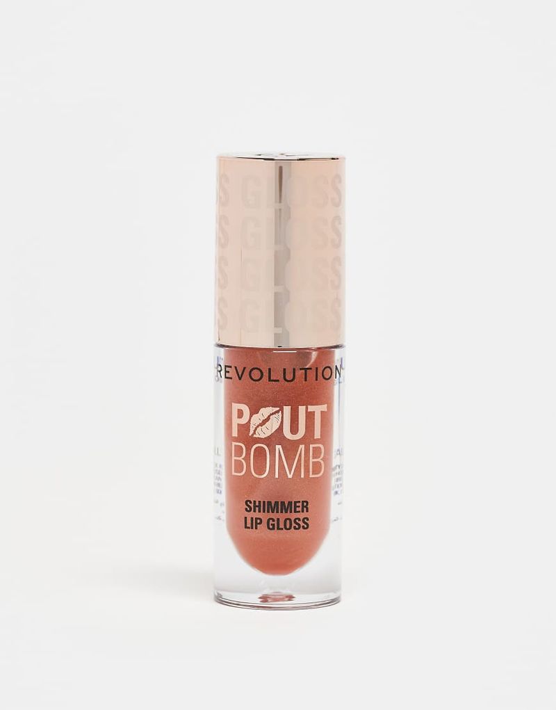 Pout Bomb - Schimmernder Gloss in der Farbe Nude Glow-Braun Braun No Size
