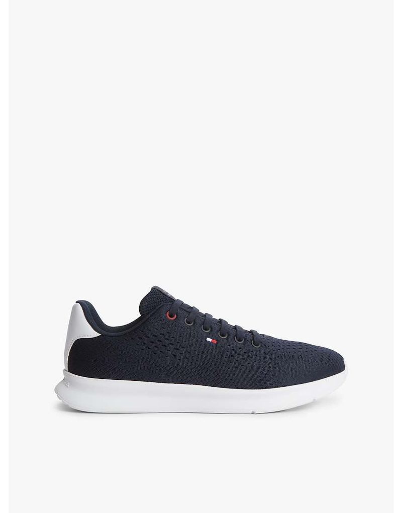 Leichte Sneaker aus Jacquard-Strick in Dunkelblau Blau 44