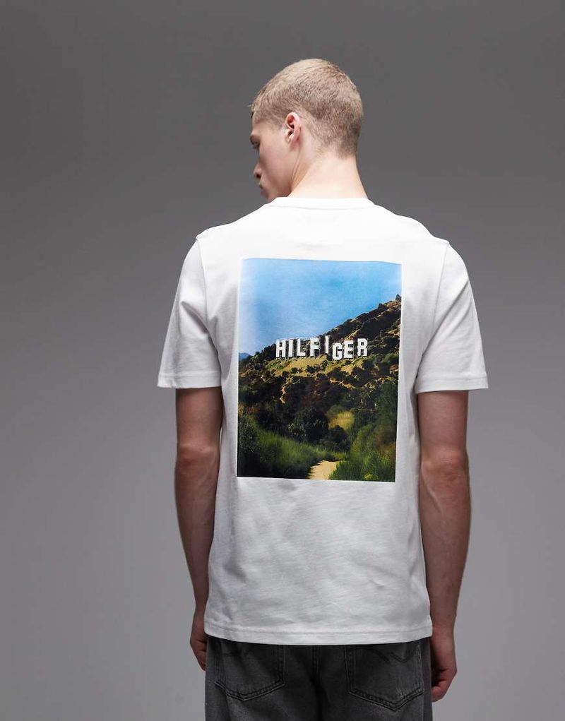 T-Shirt in Weiß mit Foto-Print Weiß 52
