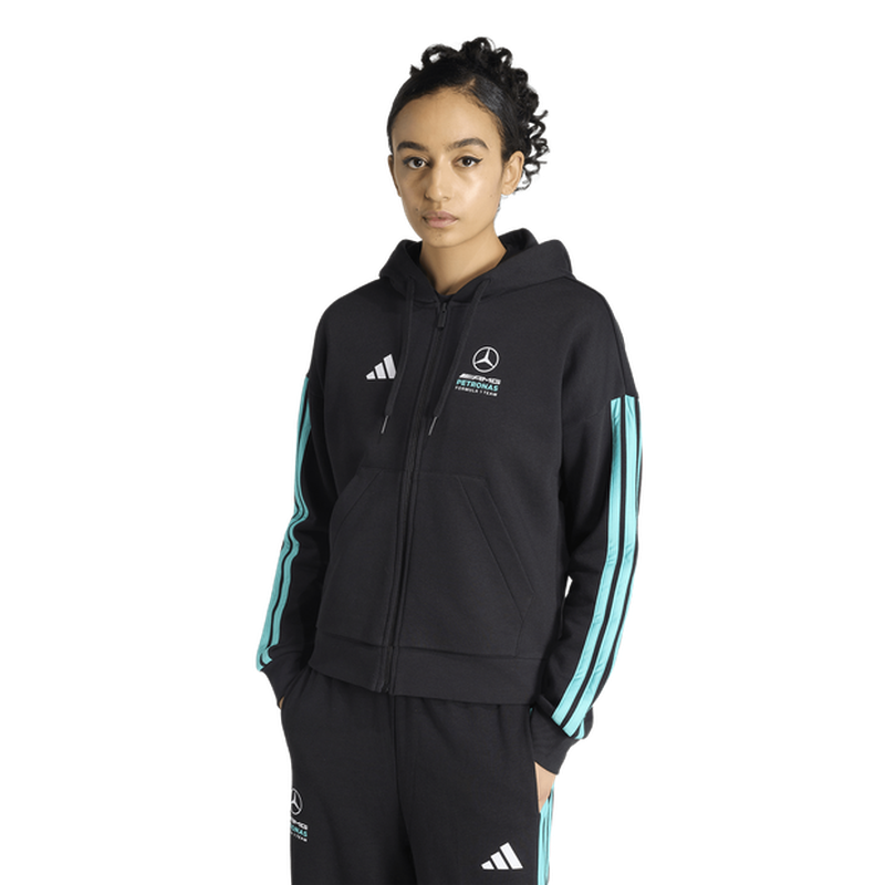 Mercedes Donna - Felpe con cappuccio Nero - Taglia 40 - Jersey di cotone 40