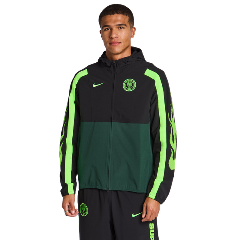 Nigeria Uomo - Top da pista Nero - Taglia L - Poly Woven L