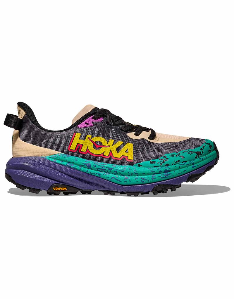 Chaussures de trail - Speedgoat 6 W Oatmeal/Mountain Iris - Taille 36 - Beige