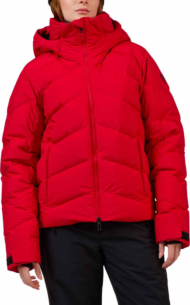 Veste de ski imperméable en duvet - W Wispile Ripstop Down Jacket Ruby Red - Taille M - Rouge