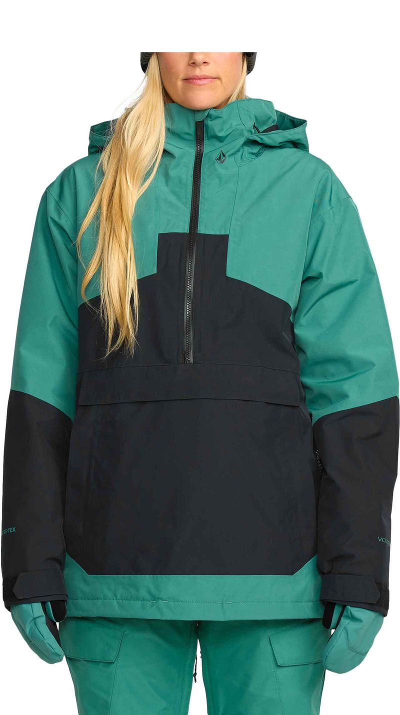 Veste de snowboard en GORE-TEX ePE - Fern Insulated Gore-Tex Pullover W Spruce Green - Taille S - Vert