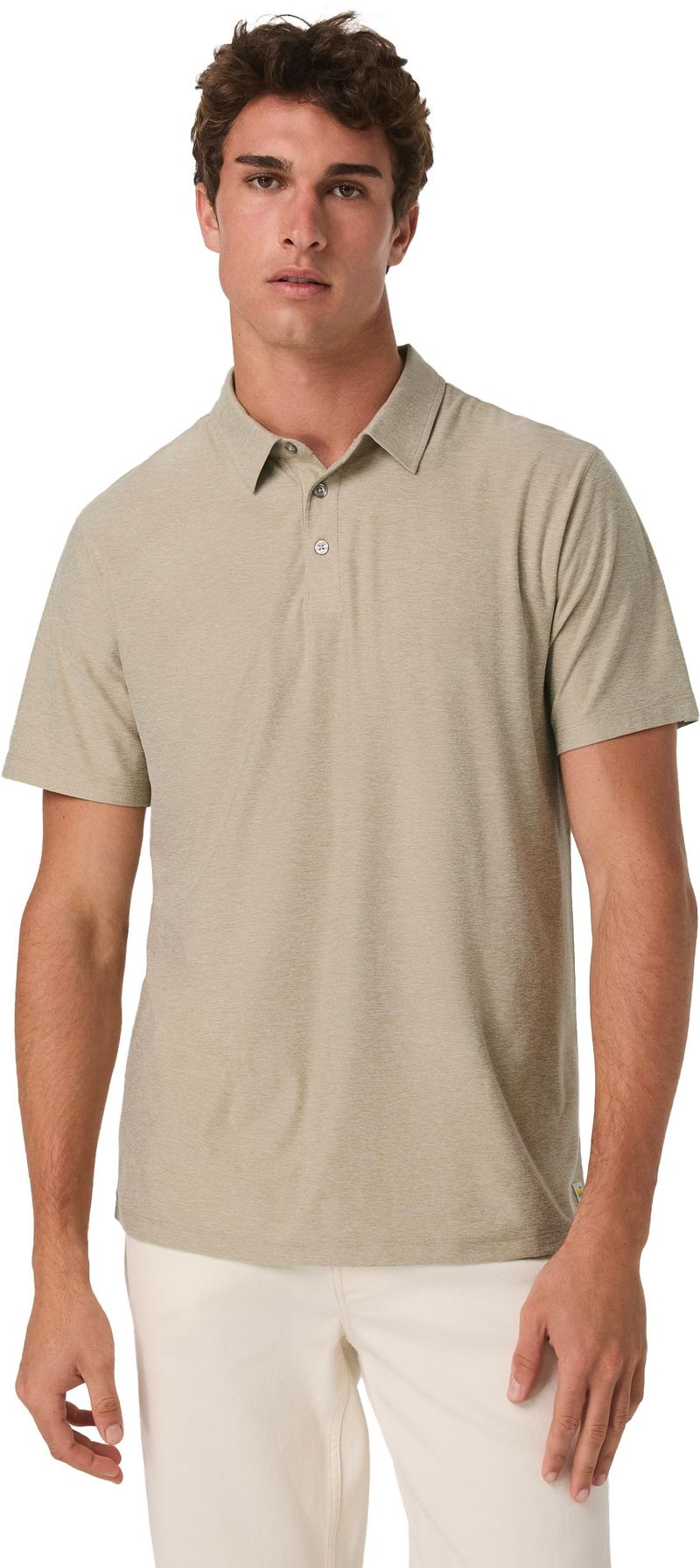 Polo de randonnée stretch et léger - Strato Tech Polo M Truffle Heather - Taille M - Beige