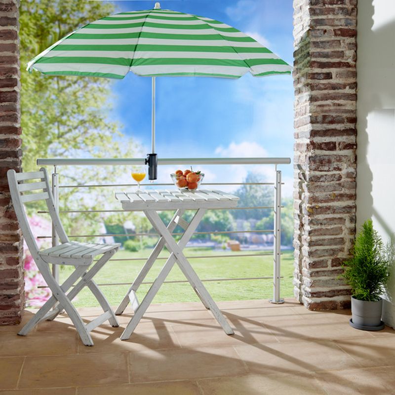 Sonnenschirmhalter für Balkongeländer