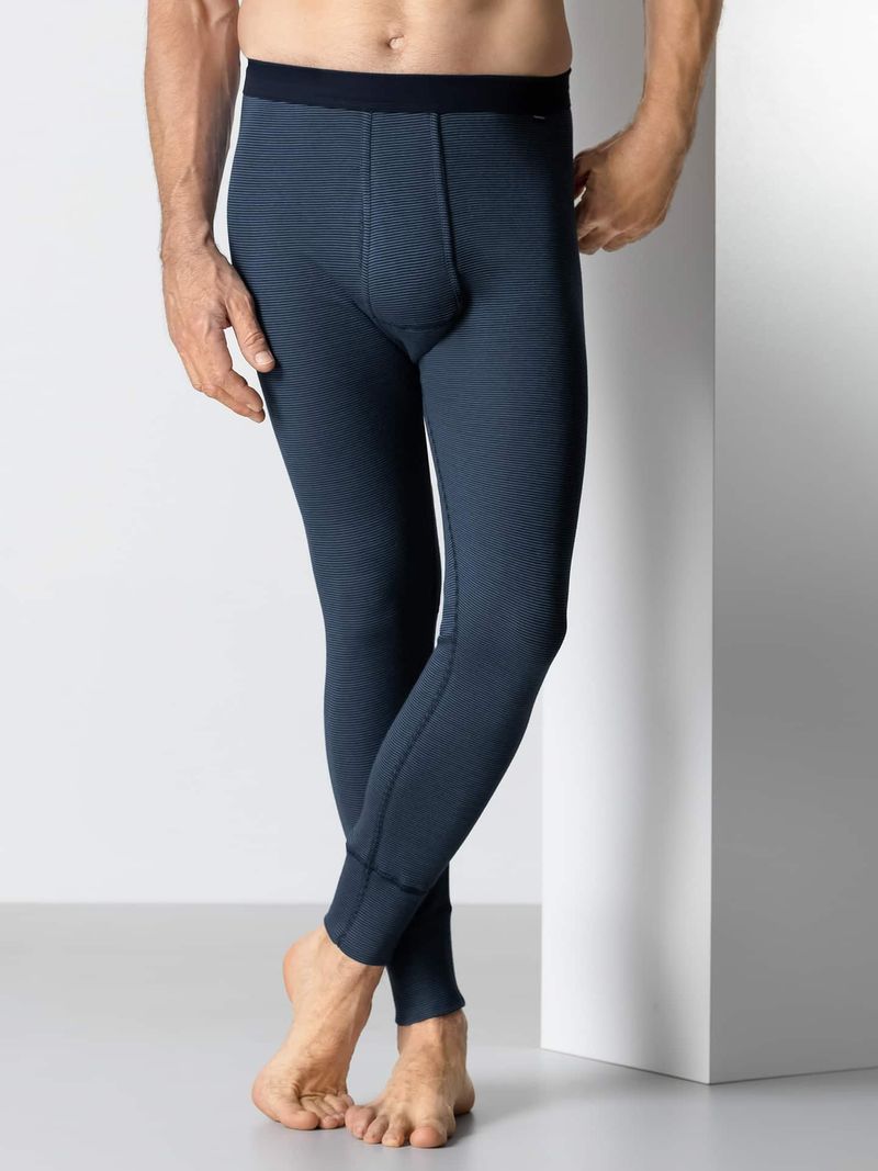 Thermo-Hose lang 2er-Pack, , Farbe Blau, 10(4XL, feiner Baumwollmix von innen angeraut Herren