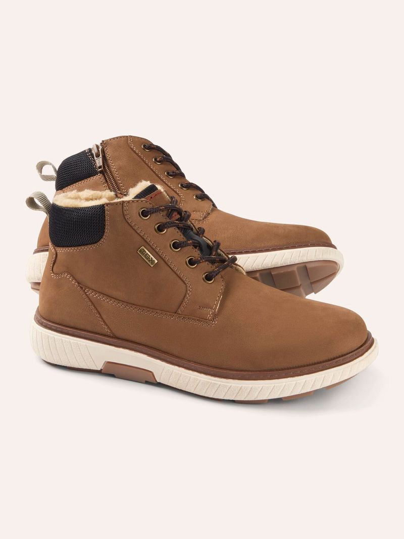 Aquastop Thermo HighTop, , Farbe Braun, 40, innen warmer Webpelz mit Reißverschluss Herren