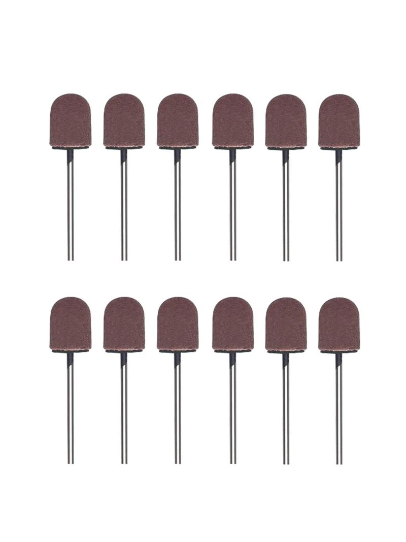 Ersatz-Schleifkappen 12 Stk. - Schwarz - male - Size: 01