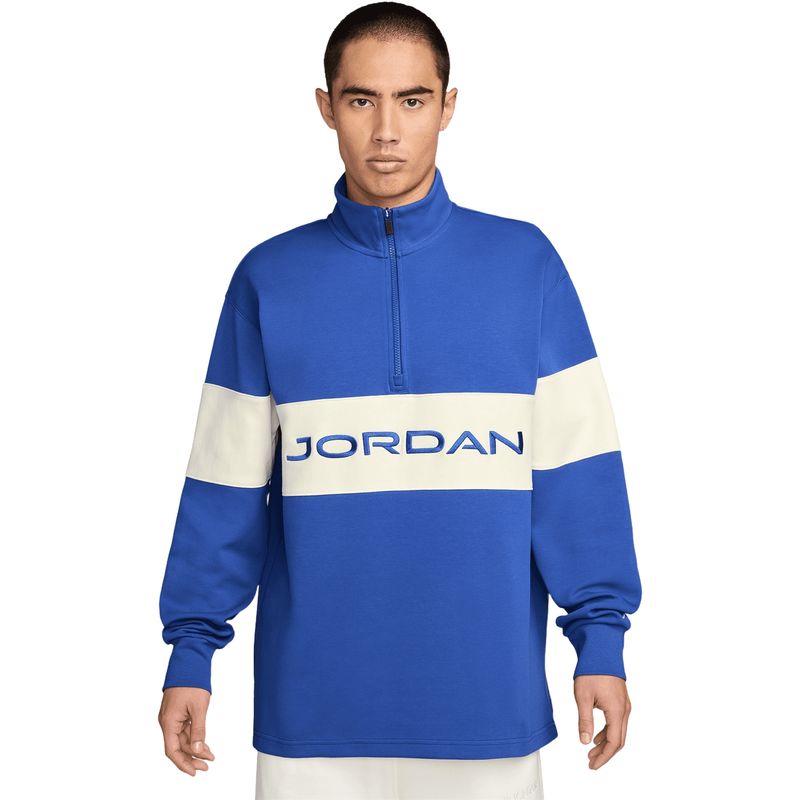 Golf Pullover Jordan Golf Half-Zip, blau/weiß l