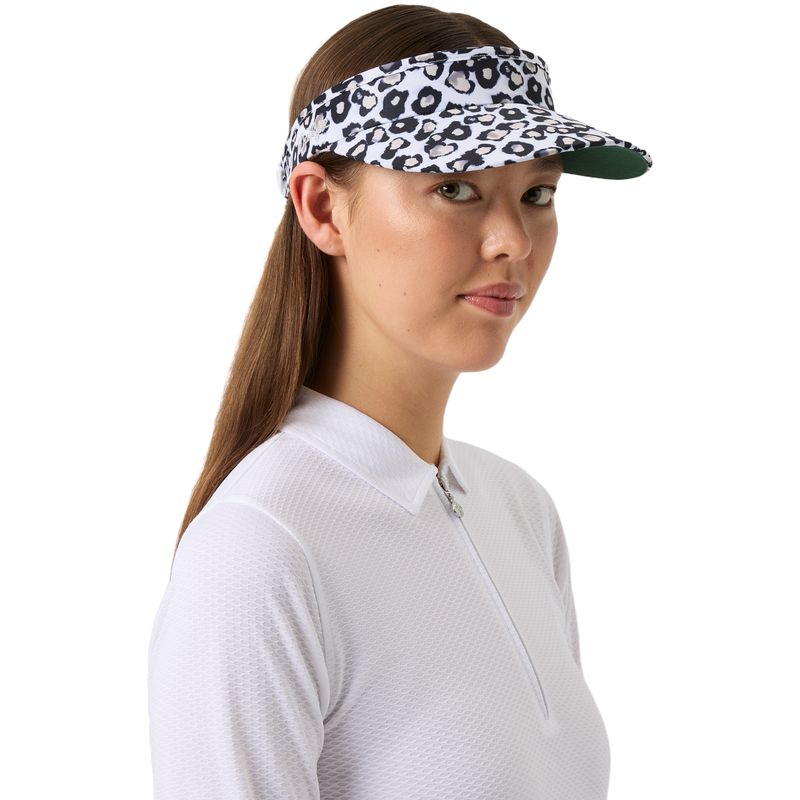 Visor Print, weiß/beige/schwarz one_size_fits_all
