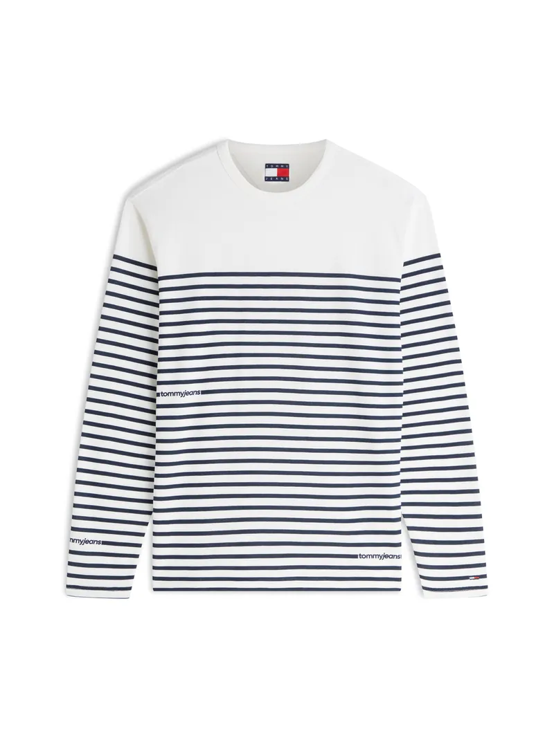 TJM REG BRANDED STRIPE LS male