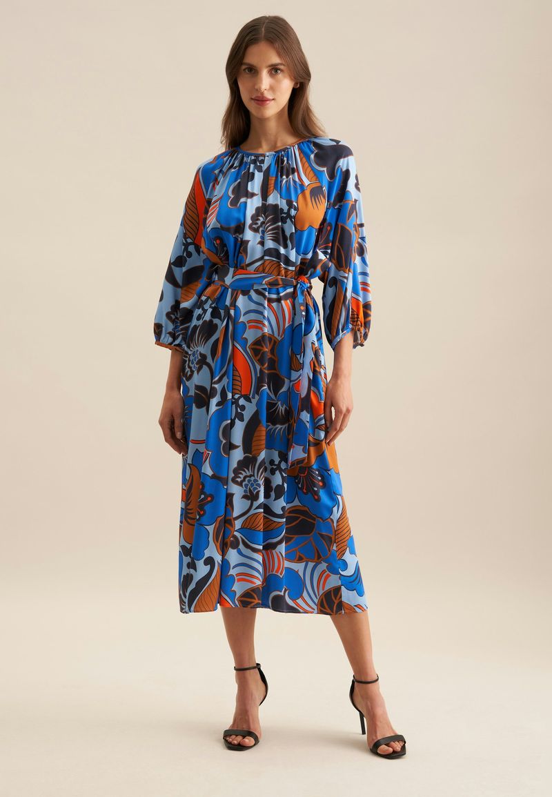 Kleid Floral Blau