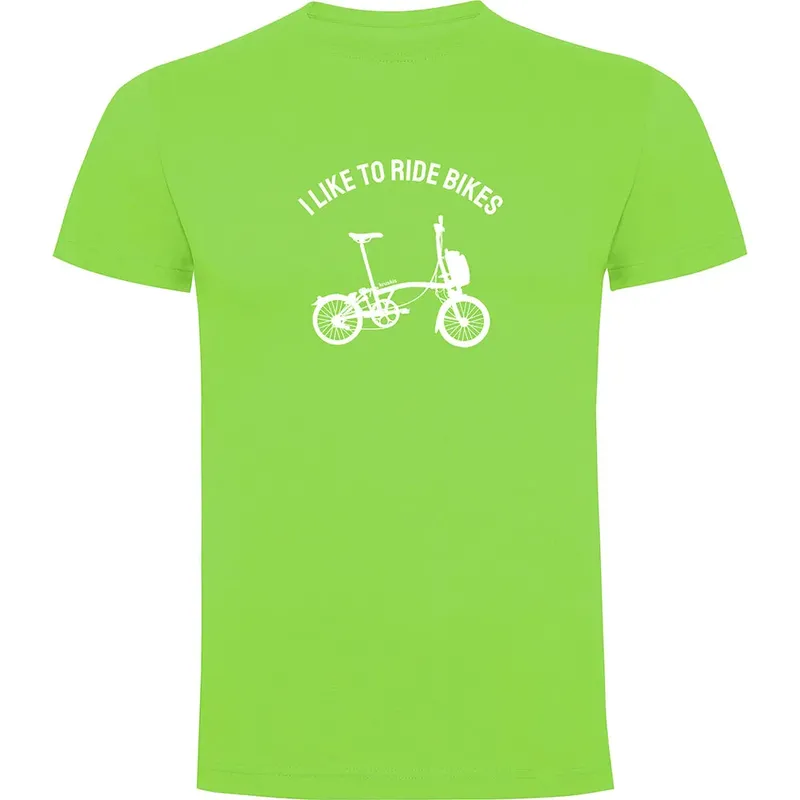 Maglietta A Maniche Corte I Like To Ride Bikes Light Green