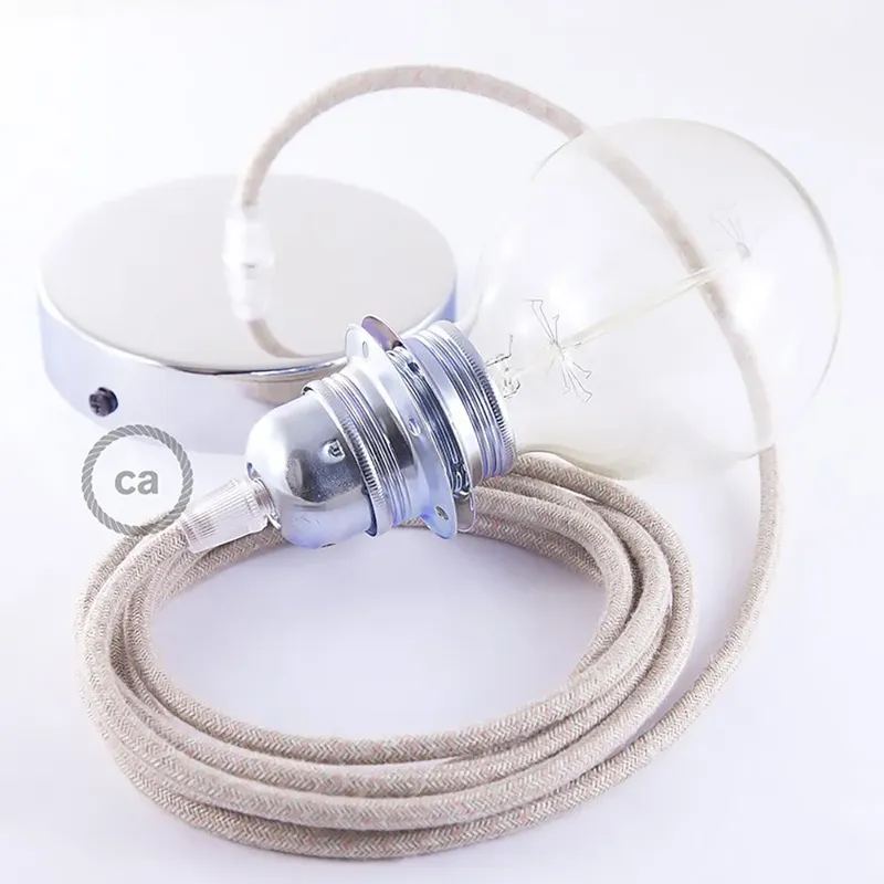 Cables Lampe Suspendue Pendel Pour Abat-jour Rd61 Lozenge Diy 2 M Ancient Pink / Chrome Plated One Size