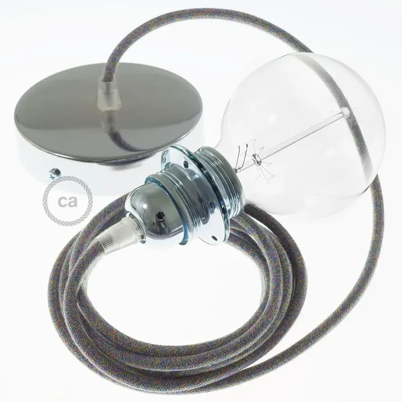 Cables Lampe Suspendue Pendel Pour Abat-jour Rx09 1 M Lollipop / Chrome Plated One Size
