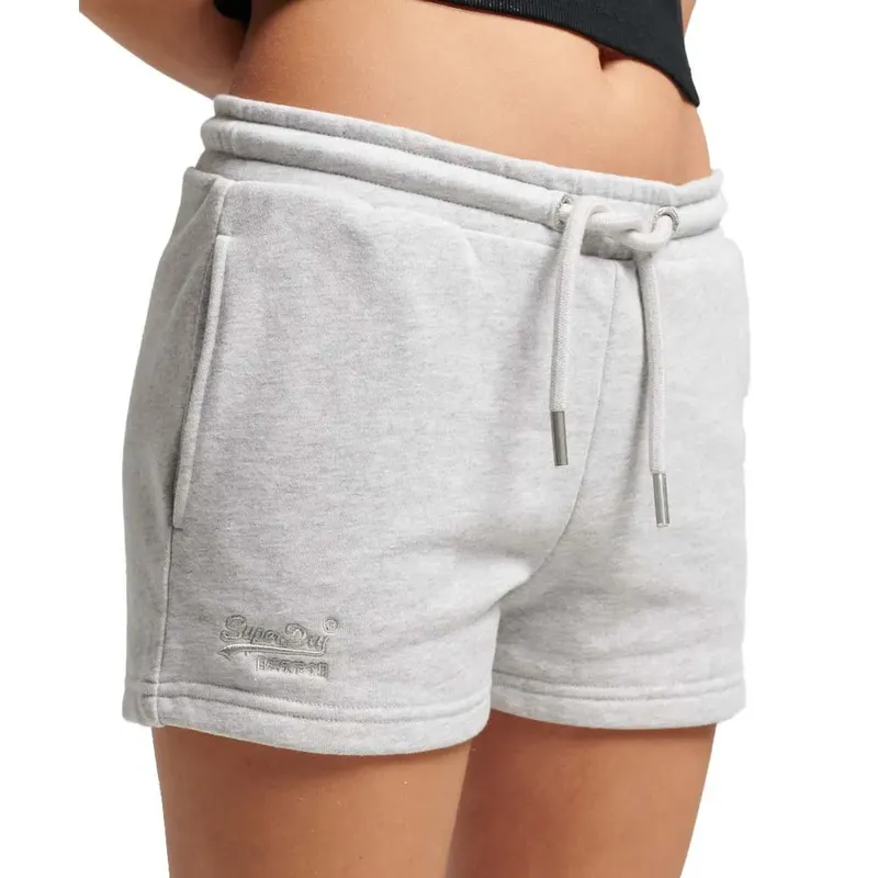 Short De Sport Vintage Logo Embroidered Glacier Grey Marl L