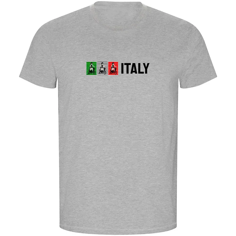 Maglietta A Maniche Corte Italy Eco Heather Grey