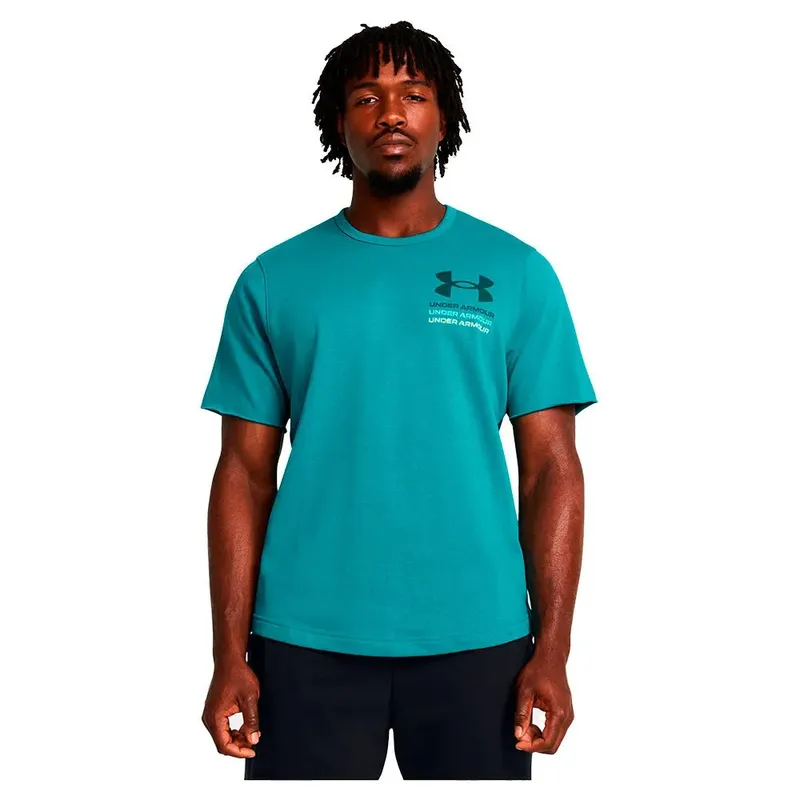 T-shirt à Manches Courtes Rival Terry Colorblock Circuit Teal / Radial Turquoise / Hydro Teal XL
