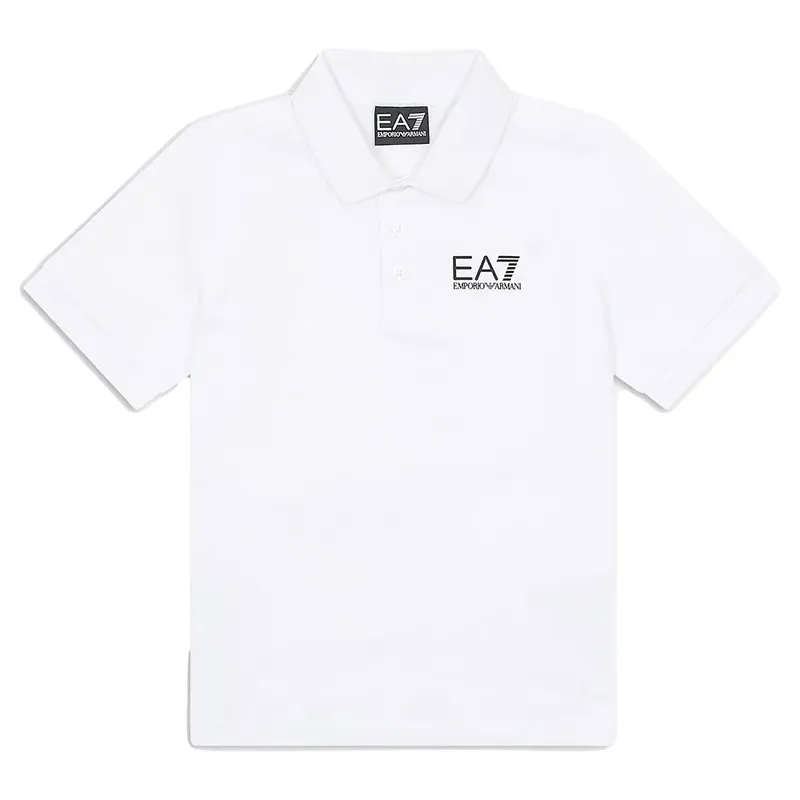 Ea7 Polo A Maniche Corte 7b000022_af10378 White 12 Anni
