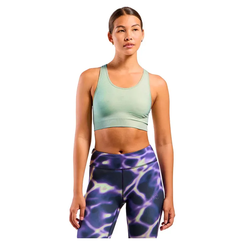 Soutien-gorge De Sport à Impact Moyen Seamless Vetiver Melange 75
