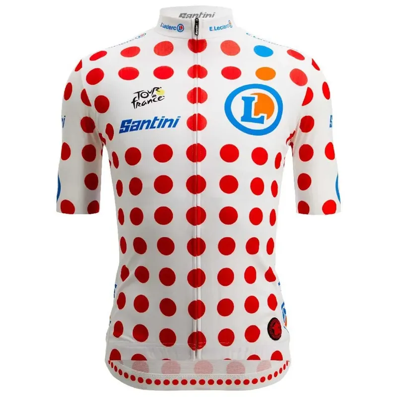 Maglia A Maniche Corte Tour De France Polka Dot 2025 White / Red