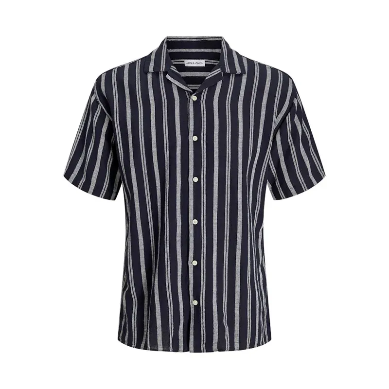 Chemise à Manches Courtes Enzo Stripe Resort Sky Captain M