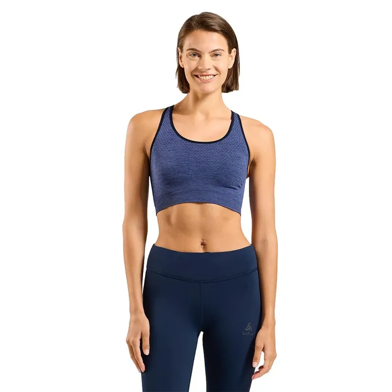 Soutien-gorge De Sport à Impact Moyen Seamless Skipper Blue Melange XS